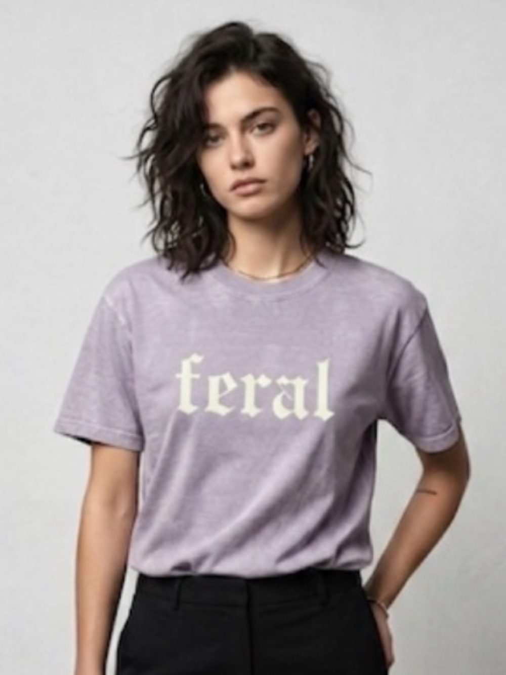 Comfort Colors Lavender "feral" Tee